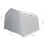 Carpa de almacenamiento PVC blanco 550 g/m² 4x6 m de , Almacenamiento industrial - Ref: Foro24-3056654, Precio: 892,46 €, Des...
