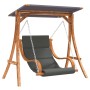 Columpio con cojín y toldo madera maciza de abeto de , Balancines de jardín - Ref: Foro24-3200624, Precio: 406,91 €, Descuent...