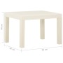 3-teiliges Gartenmöbel-Set mit weißen Kunststoffkissen von vidaXL, Gartensets - Ref: Foro24-315854, Preis: 148,73 €, Rabatt: %