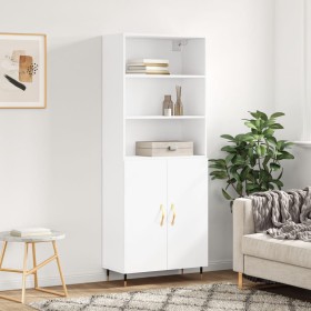 Hoher Schrank aus weißem Sperrholz 69,5x34x180 cm von , Sideboards - Ref: Foro24-3189229, Preis: 136,20 €, Rabatt: %