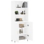 Aparador alto madera contrachapada blanco 69,5x34x180 cm de , Aparadores - Ref: Foro24-3189229, Precio: 136,09 €, Descuento: %