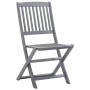Faltbare Gartenstühle, 4 Stück Massivholz Akazie und Kissen von , Gartenstühle - Ref: Foro24-3064576, Preis: 205,41 €, Rabatt: %
