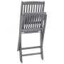 Faltbare Gartenstühle, 4 Stück Massivholz Akazie und Kissen von , Gartenstühle - Ref: Foro24-3064576, Preis: 205,41 €, Rabatt: %