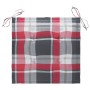 Garden chairs 4 units teak wood and red checkered cushions by , Garden chairs - Ref: Foro24-3062581, Price: 252,36 €, Discoun...
