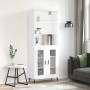 Aparador alto madera contrachapada blanco 69,5x34x180 cm de , Aparadores - Ref: Foro24-3189333, Precio: 163,73 €, Descuento: %