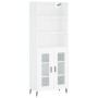 Hoher Schrank aus weißem Sperrholz 69,5x34x180 cm von , Sideboards - Ref: Foro24-3189333, Preis: 158,86 €, Rabatt: %
