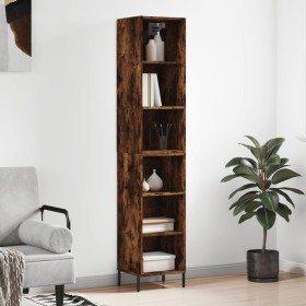 Tall smoked oak veneer sideboard 34.5x32.5x180 cm by , Sideboards - Ref: Foro24-3189842, Price: 80,99 €, Discount: %