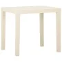 White plastic garden table 79x65x72 cm by vidaXL, Garden tables - Ref: Foro24-315844, Price: 64,87 €, Discount: %