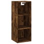 Tall smoked oak veneer sideboard 34.5x32.5x180 cm by , Sideboards - Ref: Foro24-3189842, Price: 80,99 €, Discount: %