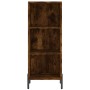 Tall smoked oak veneer sideboard 34.5x32.5x180 cm by , Sideboards - Ref: Foro24-3189842, Price: 80,99 €, Discount: %