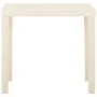 White plastic garden table 79x65x72 cm by vidaXL, Garden tables - Ref: Foro24-315844, Price: 64,87 €, Discount: %