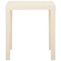 Mesa de jardín de plástico blanca 79x65x72 cm de vidaXL, Mesas de jardín - Ref: Foro24-315844, Precio: 63,32 €, Descuento: %