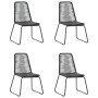 5-piece garden dining set in black and brown PVC rattan by , Garden sets - Ref: Foro24-3060125, Price: 403,50 €, Discount: %