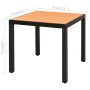 5-teiliges Gartenspeiseset aus schwarzem und braunem PVC-Rattan von , Gartensets - Ref: Foro24-3060125, Preis: 401,67 €, Raba...