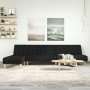 Schlafsofa in L-Form, schwarzer Stoff, 255x140x70 cm. von , Sofas - Ref: Foro24-3157237, Preis: 377,75 €, Rabatt: %