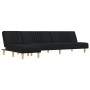 Schlafsofa in L-Form, schwarzer Stoff, 255x140x70 cm. von , Sofas - Ref: Foro24-3157237, Preis: 377,75 €, Rabatt: %