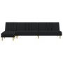Schlafsofa in L-Form, schwarzer Stoff, 255x140x70 cm. von , Sofas - Ref: Foro24-3157237, Preis: 377,75 €, Rabatt: %
