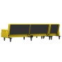 Ecksofa Schlafsofa aus gelbem Samtstoff 271x140x70 cm von , Sofas - Ref: Foro24-3157280, Preis: 399,97 €, Rabatt: %
