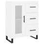 Hoher Schrank aus weißem Sperrholz 69,5x34x180 cm von , Sideboards - Ref: Foro24-3195979, Preis: 173,14 €, Rabatt: %