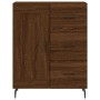 Aparador alto madera contrachapada marrón roble 69,5x34x180 cm de , Aparadores - Ref: Foro24-3196034, Precio: 186,87 €, Descu...