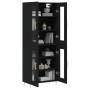 Aparador alto madera contrachapada negro 69,5x34x180 cm de , Aparadores - Ref: Foro24-3198266, Precio: 181,22 €, Descuento: %