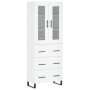 Hoher Schrank aus glänzend weißem Sperrholz 69,5x34x180 cm. von , Sideboards - Ref: Foro24-3198427, Preis: 206,37 €, Rabatt: %