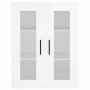 Hoher Schrank aus glänzend weißem Sperrholz 69,5x34x180 cm. von , Sideboards - Ref: Foro24-3198427, Preis: 206,37 €, Rabatt: %