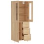Hoher Schrank aus Sperrholz in Eichenholzfarbe 69,5x34x180 cm. von , Sideboards - Ref: Foro24-3198452, Preis: 177,42 €, Rabat...
