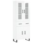 Hoher Schrank aus glänzend weißem Sperrholz 69,5x34x180 cm. von , Sideboards - Ref: Foro24-3198555, Preis: 196,72 €, Rabatt: %