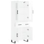 Hoher Schrank aus glänzend weißem Sperrholz 69,5x34x180 cm. von , Sideboards - Ref: Foro24-3198555, Preis: 196,72 €, Rabatt: %