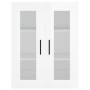 Hoher Schrank aus glänzend weißem Sperrholz 69,5x34x180 cm. von , Sideboards - Ref: Foro24-3198555, Preis: 196,72 €, Rabatt: %