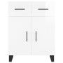 Hoher Schrank aus glänzend weißem Sperrholz 69,5x34x180 cm. von , Sideboards - Ref: Foro24-3198555, Preis: 196,72 €, Rabatt: %