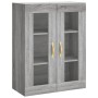 Aparador alto madera contrachapada gris sonoma 69,5x34x180 cm de , Aparadores - Ref: Foro24-3198647, Precio: 167,88 €, Descue...