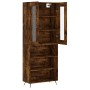 Hoher Schrank aus geräucherter Eichen-Sperrholzplatte 69,5x34x180 cm. von , Sideboards - Ref: Foro24-3198702, Preis: 123,07 €...