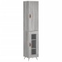 Aparador alto madera contrachapada gris Sonoma 34,5x34x180 cm de , Aparadores - Ref: Foro24-3199023, Precio: 100,24 €, Descue...