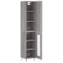 Aparador alto madera contrachapada gris Sonoma 34,5x34x180 cm de , Aparadores - Ref: Foro24-3199023, Precio: 100,24 €, Descue...
