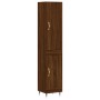 Aparador alto madera contrachapada roble marrón 34,5x34x180 cm de , Aparadores - Ref: Foro24-3199096, Precio: 100,47 €, Descu...