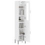 Hoher Schrank aus glänzend weißem Sperrholz 34,5x34x180 cm. von , Sideboards - Ref: Foro24-3199179, Preis: 119,35 €, Rabatt: %