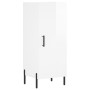 Aparador alto madera contrachapada blanco brillo 34,5x34x180 cm de , Aparadores - Ref: Foro24-3199179, Precio: 119,23 €, Desc...