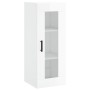 Aparador alto madera contrachapada blanco brillo 34,5x34x180 cm de , Aparadores - Ref: Foro24-3199179, Precio: 119,23 €, Desc...