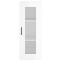 Hoher Schrank aus glänzend weißem Sperrholz 34,5x34x180 cm. von , Sideboards - Ref: Foro24-3199179, Preis: 119,35 €, Rabatt: %