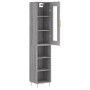 Aparador alto madera contrachapada gris Sonoma 34,5x34x180 cm de , Aparadores - Ref: Foro24-3199359, Precio: 91,58 €, Descuen...