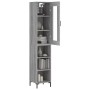 Tall gray Sonoma plywood sideboard 34.5x34x180 cm by , Sideboards - Ref: Foro24-3199367, Price: 97,45 €, Discount: %
