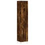 Aparador de madera contrachapada roble ahumado 34,5x34x180 cm de , Aparadores - Ref: Foro24-3198782, Precio: 92,46 €, Descuen...