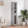 Aparador de madera contrachapada gris hormigón 34,5x34x180 cm de , Aparadores - Ref: Foro24-3199421, Precio: 99,43 €