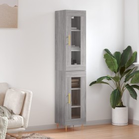 Aparador alto madera contrachapada gris Sonoma 34,5x34x180 cm de , Aparadores - Ref: Foro24-3199423, Precio: 102,68 €, Descue...