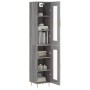 Tall gray Sonoma plywood sideboard 34.5x34x180 cm by , Sideboards - Ref: Foro24-3199423, Price: 102,61 €, Discount: %