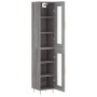 Aparador alto madera contrachapada gris Sonoma 34,5x34x180 cm de , Aparadores - Ref: Foro24-3199423, Precio: 102,61 €, Descue...