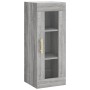 Tall gray Sonoma plywood sideboard 34.5x34x180 cm by , Sideboards - Ref: Foro24-3199423, Price: 102,61 €, Discount: %