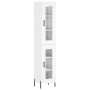 Hoher Schrank aus glänzend weißem Sperrholz 34,5x34x180 cm. von , Sideboards - Ref: Foro24-3199435, Preis: 117,96 €, Rabatt: %